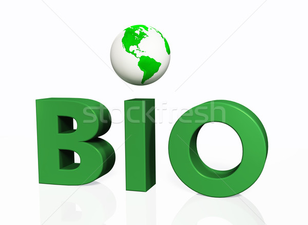 Stock photo: A world over the BIO word