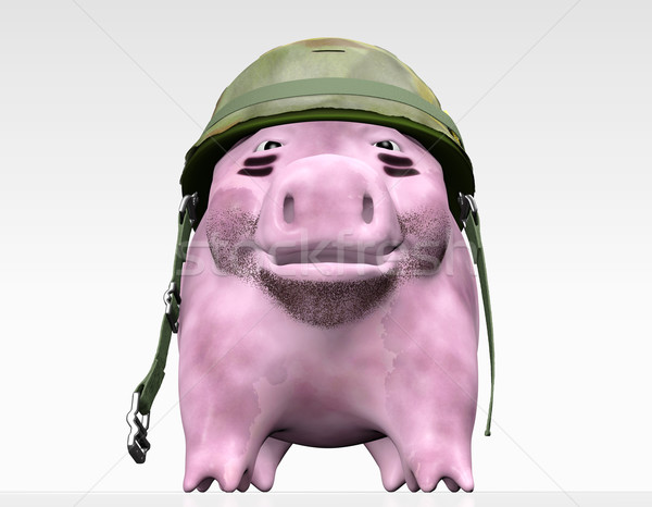 pink piggy wants to give orders Stock photo © TaiChesco