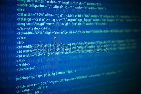 Stock foto: Programm · Web · Code · Monitor · Business · Computer