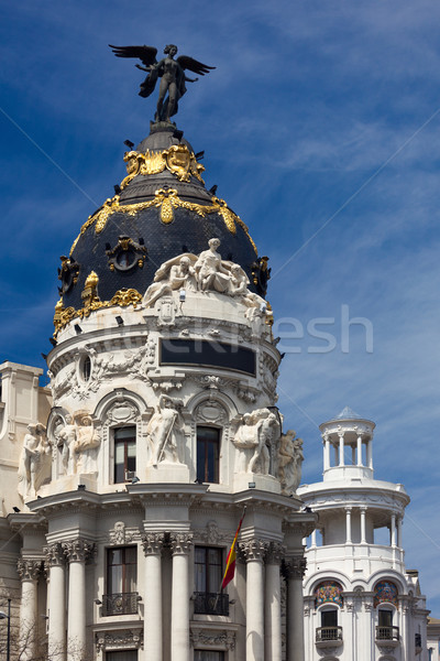Zdjęcia stock: Madryt · Hiszpania · słynny · posąg · górę · miasta