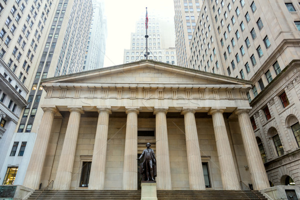 Wall Street Manhattan New York City façade fédéral salle [[stock_photo]] © Taiga