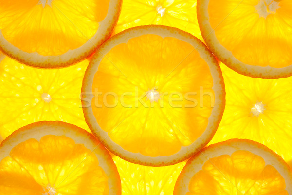 Orange slices background / macro / back lit Stock photo © Taiga