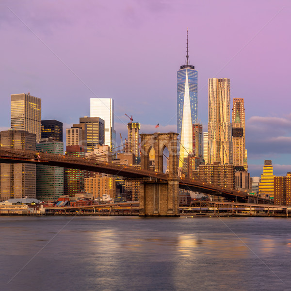 New York City - moning view of Manhattan, gentle colors Stock photo © Taiga