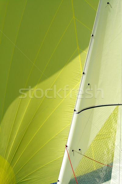 Fragment of a sail / a sailing background Stock photo © Taiga
