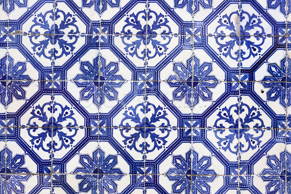 Traditional Portugese Tile (azulejos), Lisbon, Europe Stock photo © Taiga