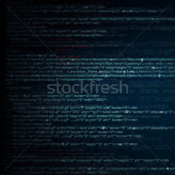 [[stock_photo]]: Html · ordinateur · code · grand · taille · résumé