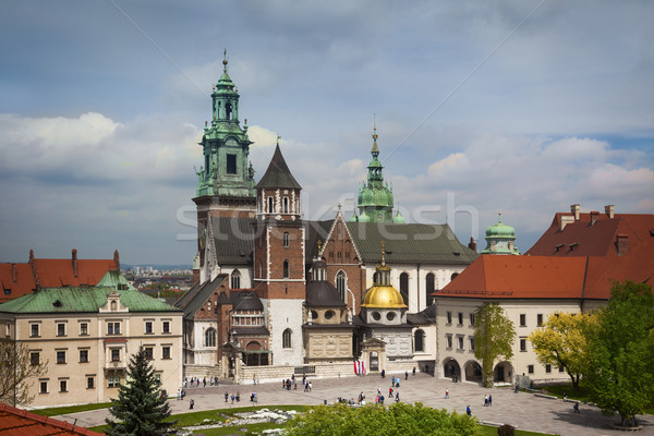 Krakow Wawel yard roof view Stock photo © Taiga