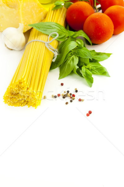 商業照片: 主料 · 意大利的 · 烹飪 · 羅勒 · 西紅柿 · 巴馬