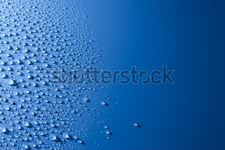 Abstract waterdruppels exemplaar ruimte Blauw licht achtergrond Stockfoto © Taiga