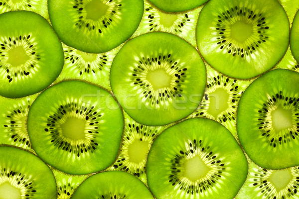 Fresh Kiwi pattern / background / back lit Stock photo © Taiga