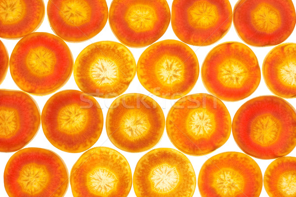 Zanahoria blanco retroiluminación macro textura alimentos Foto stock © Taiga