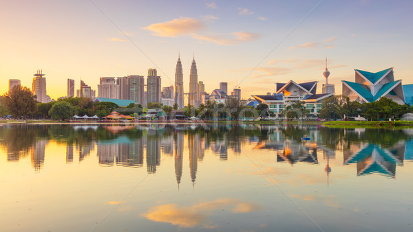 Sunrise Panoramic view of Kuala Lumpur city, Malaysia Stock photo © Taiga