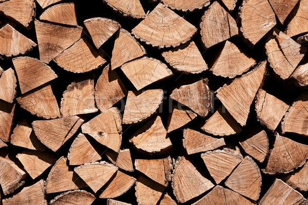 Posiekane ognia drewna struktura drewna ściany Zdjęcia stock © Taigi