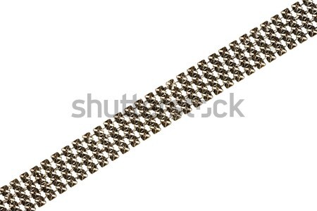 Silver plated chain detail Stock photo © Taigi