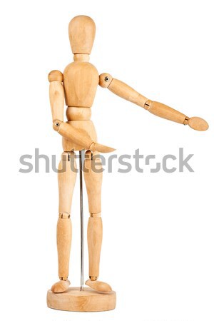 Wooden dummy showing direction Stock photo © Taigi
