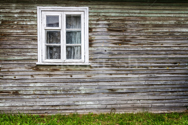 Edad ventana pared detalle arquitectónico Foto stock © Taigi