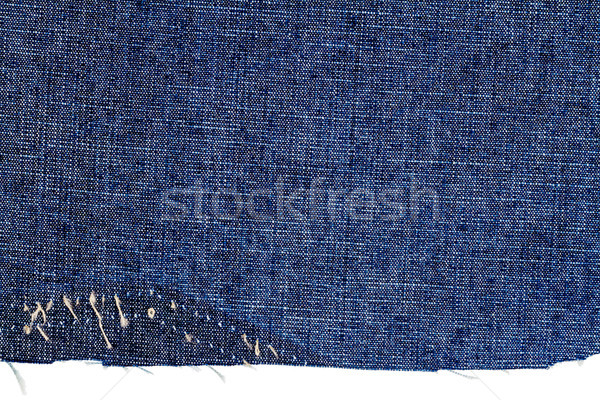 Piece of dark blue jeans fabric Stock photo © Taigi