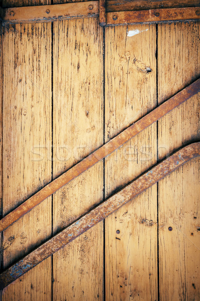 木製 壁 鉄 詳細 抽象的な 色 ストックフォト © Taigi