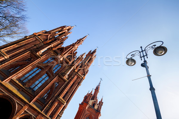 Церкви towers фонарь Вильнюс Литва небе Сток-фото © Taigi