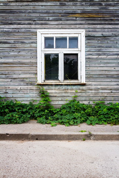Eski pencere duvar ahşap mimari detay Stok fotoğraf © Taigi