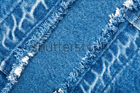 Stockfoto: Jeans · textuur · Blauw · denim · achtergrond