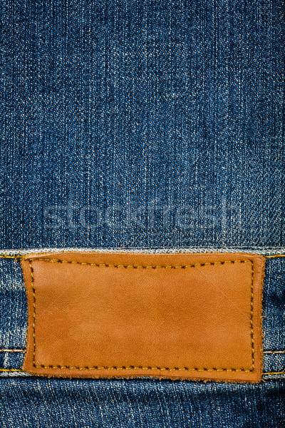 Blank leather jeans label  Stock photo © Taigi