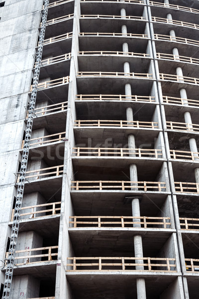 Closeup shot of unfinished apartment building wall Stock photo © Taigi