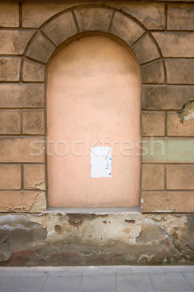 Detalle arquitectónico detalle edad cemento pared textura Foto stock © Taigi
