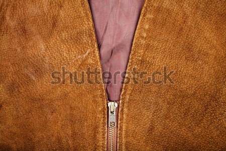Fragmento chaleco marrón aislado blanco moda Foto stock © Taigi