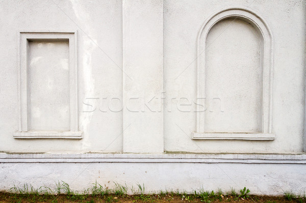 Detalle arquitectónico detalle edad blanco cemento pared Foto stock © Taigi