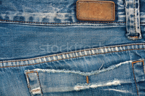 Blank leather jeans label  Stock photo © Taigi