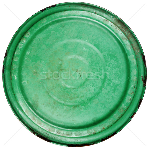 Old grungy green cooking pot lid  Stock photo © Taigi