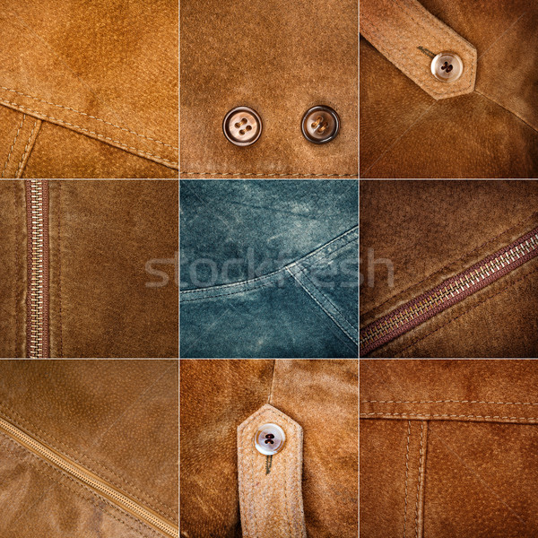 Collection of various suede textures Stock photo © Taigi