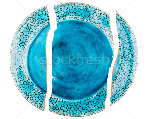 Broken ceramic plate Stock photo © Taigi