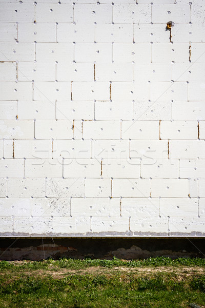 стены белый дома трава строительство фон Сток-фото © Taigi