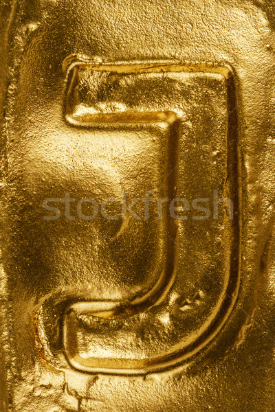 Golden letter J Stock photo © Taigi