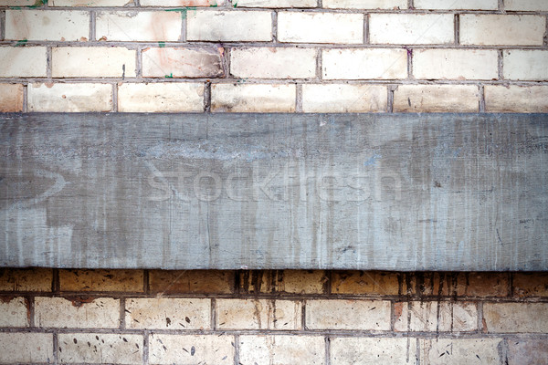 Brick wall with concrete detail Stock photo © Taigi