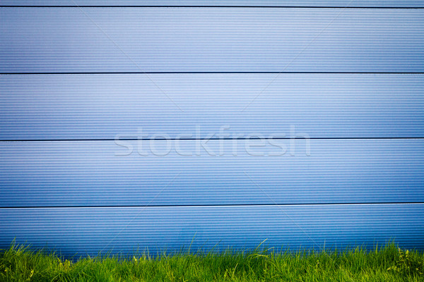Modern blue tile wall Stock photo © Taigi