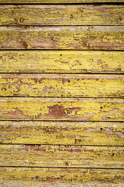 Pintar madeira amarelo resistiu textura de madeira abstrato Foto stock © Taigi