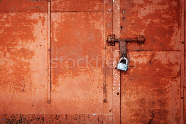 Grunge metal door  Stock photo © Taigi