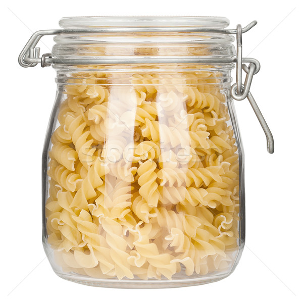 Pasta in glass jar Stock photo © Taigi