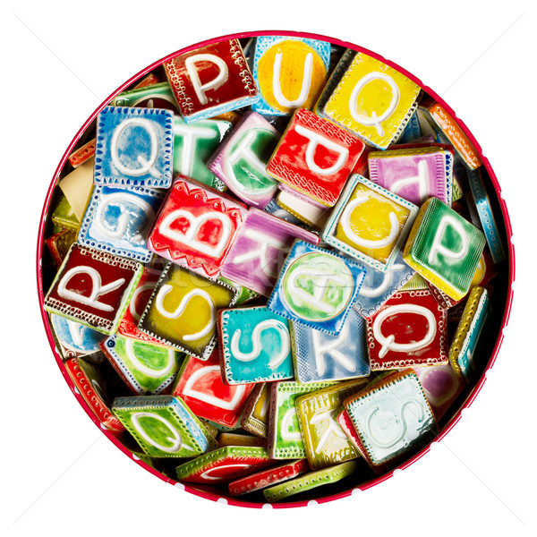 étain plein coloré céramique lettres [[stock_photo]] © Taigi