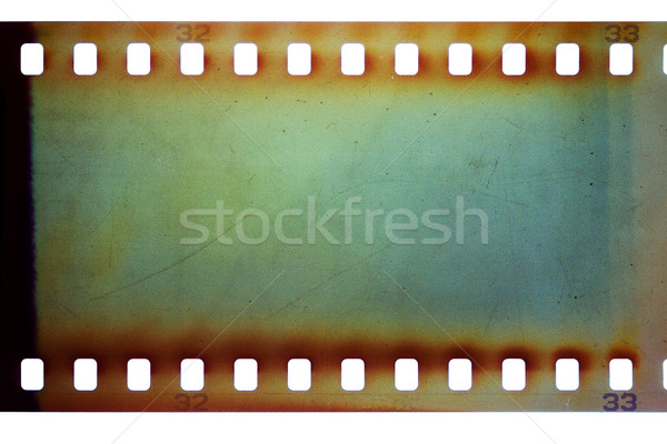 Oude grunge filmstrip groene trillend luidruchtig Stockfoto © Taigi