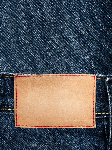 Blank leather jeans label  Stock photo © Taigi