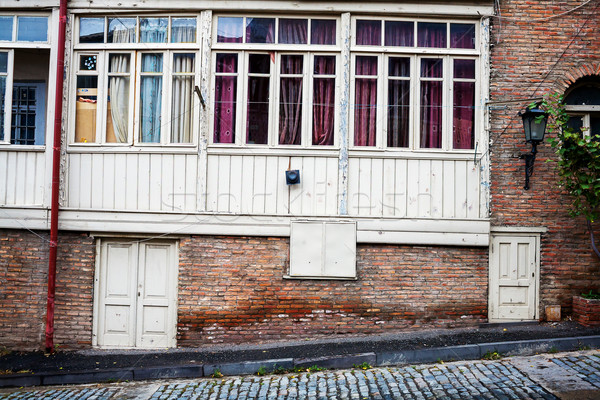 улице стены выветрившийся Windows дверей Сток-фото © Taigi