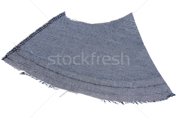 Pieza tejido aislado blanco áspero Foto stock © Taigi