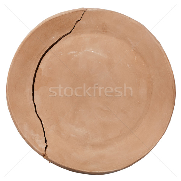 Cracked greenware plate Stock photo © Taigi