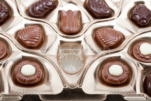 Stock photo: Box of chocolates