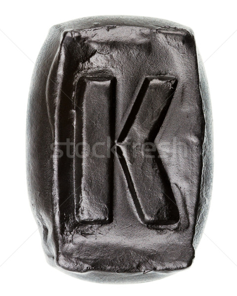 Handmade ceramic letter K  Stock photo © Taigi