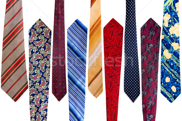 Stock photo: Collection of vintage ties